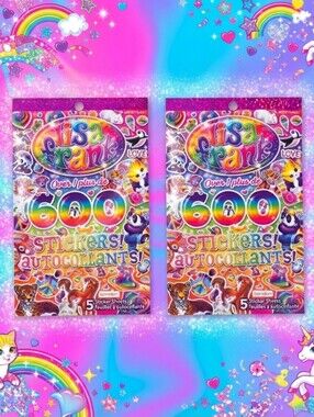 💖✨ Lisa Frank Mega Sticker Booklet Bundle 2: 1,200 Stickers of Pure Joy! ✨💖